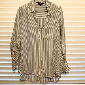 Striped Button Up Blouse